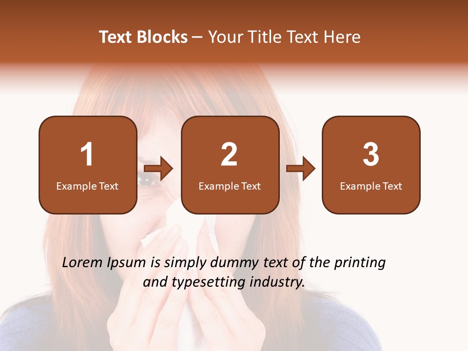 Person Headache White PowerPoint Template