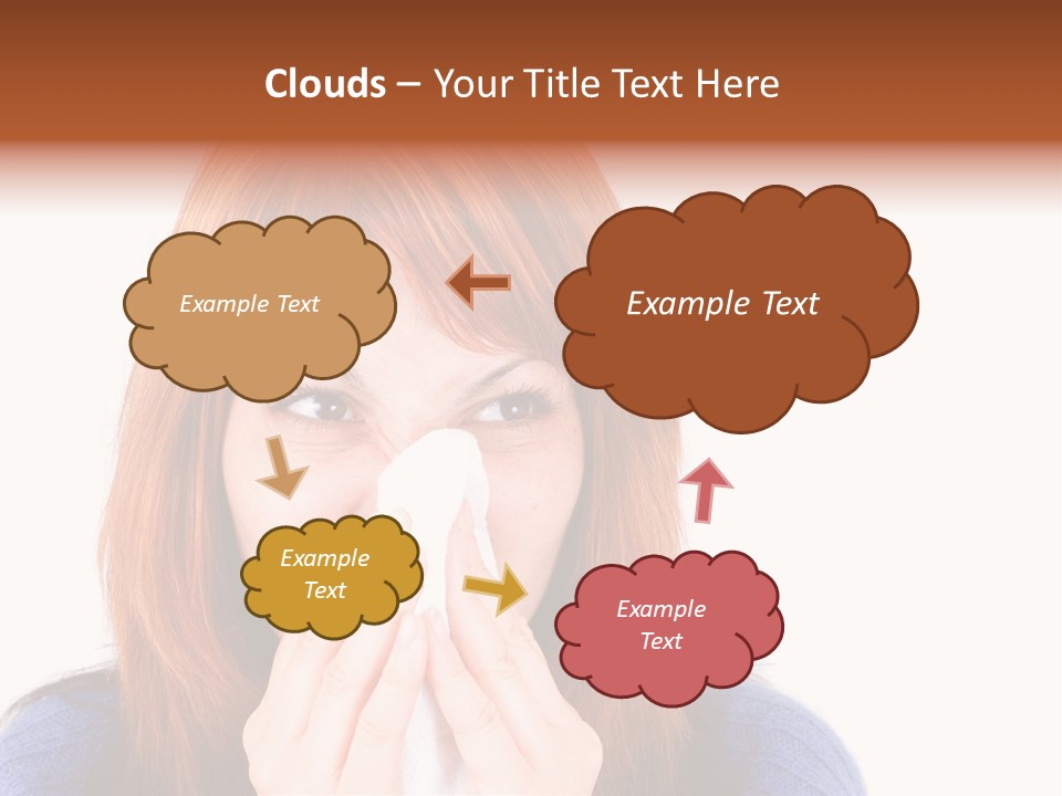 Person Headache White PowerPoint Template