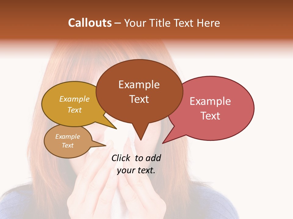 Person Headache White PowerPoint Template