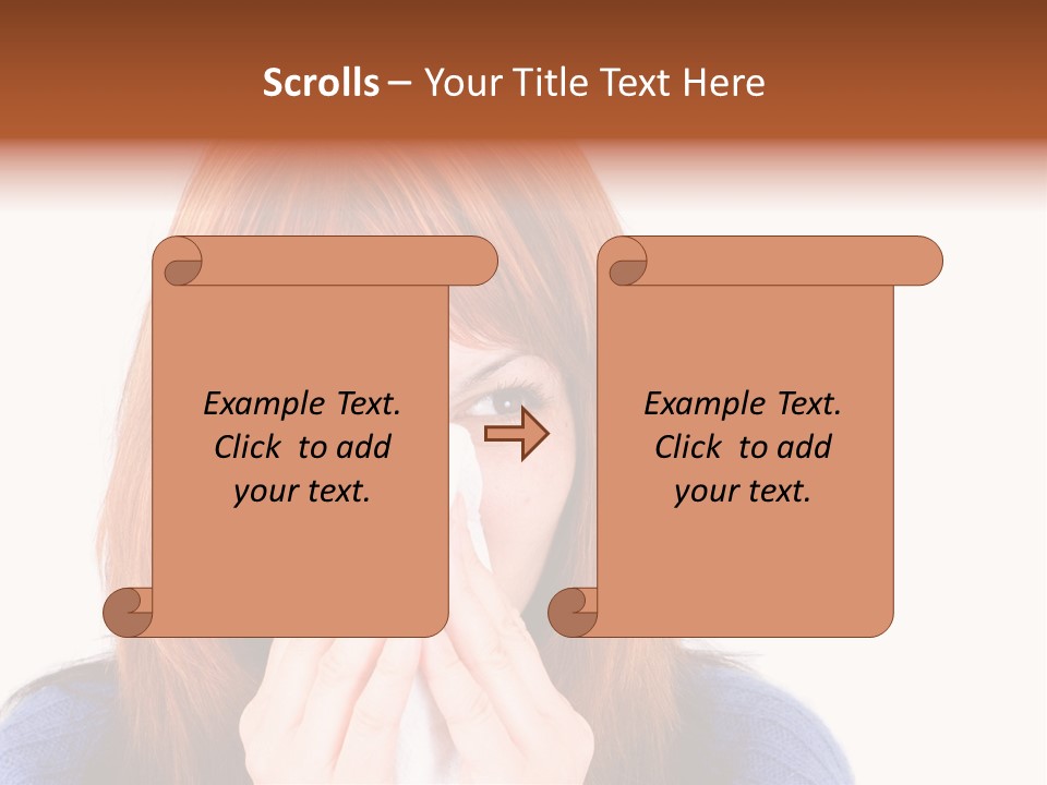 Person Headache White PowerPoint Template