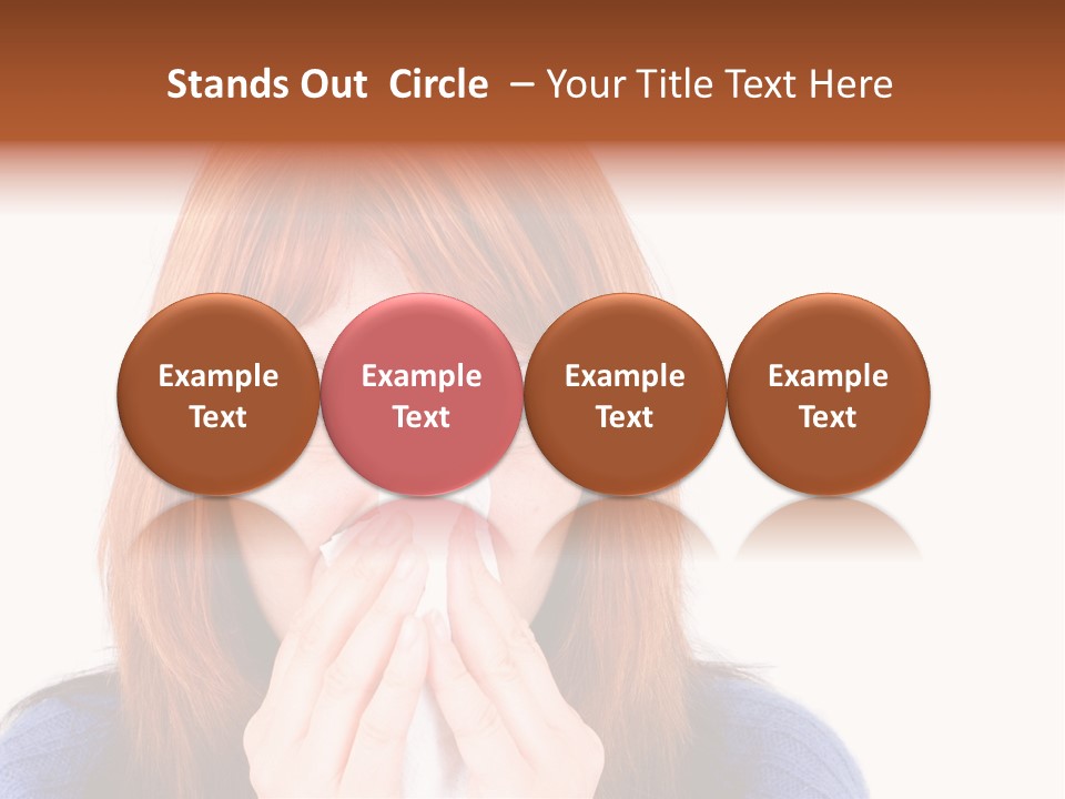 Person Headache White PowerPoint Template