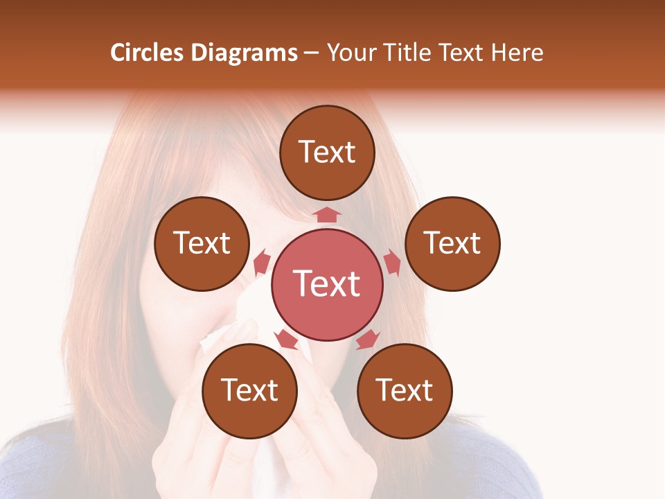 Person Headache White PowerPoint Template