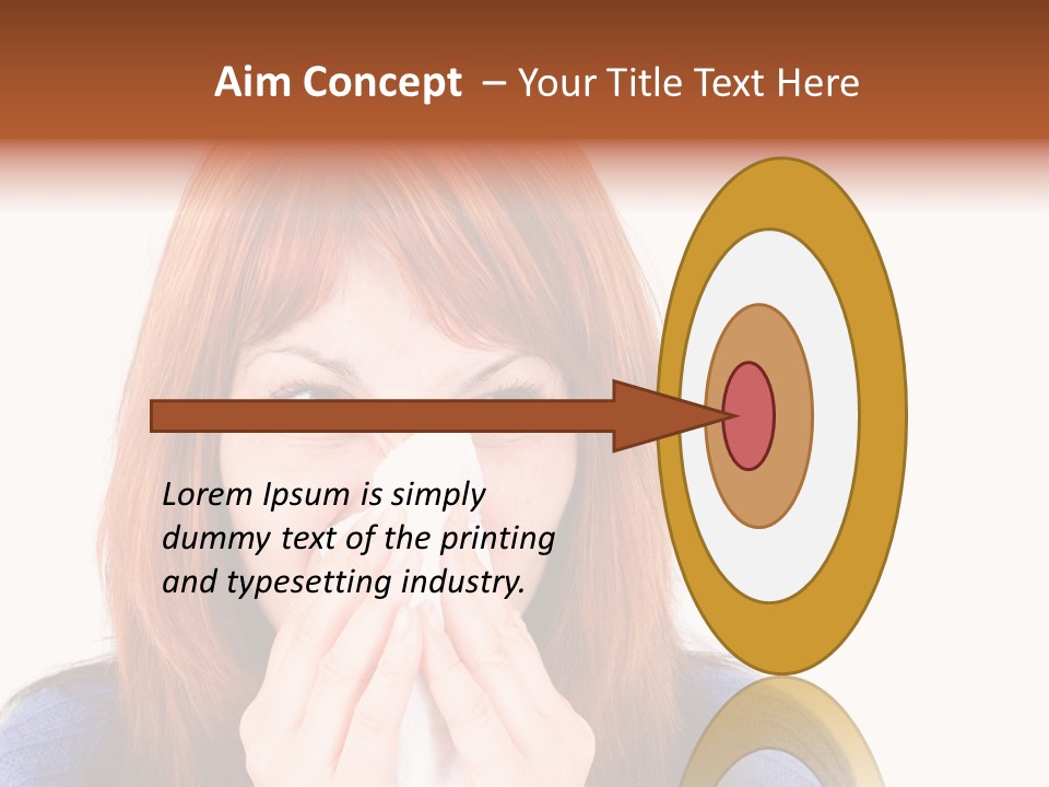 Person Headache White PowerPoint Template