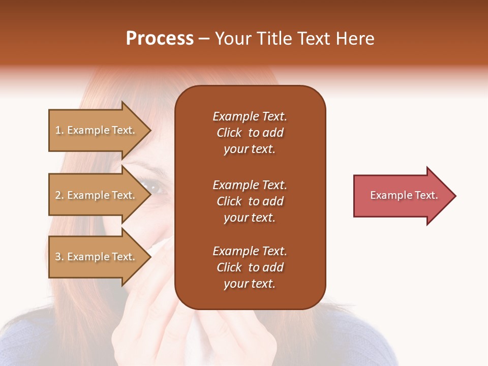 Person Headache White PowerPoint Template