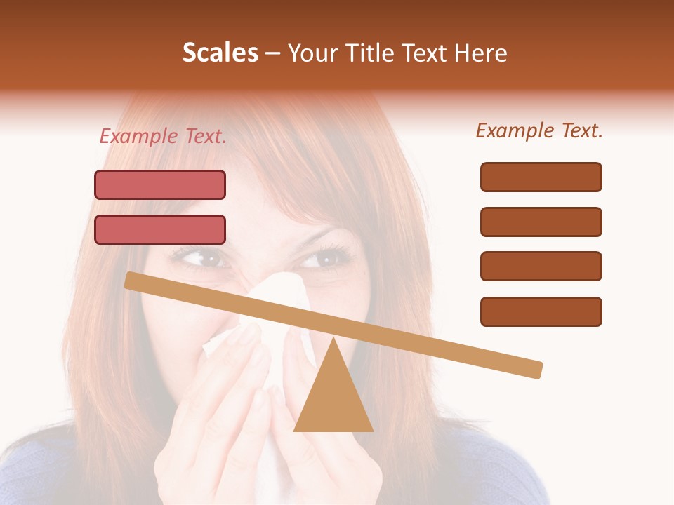 Person Headache White PowerPoint Template