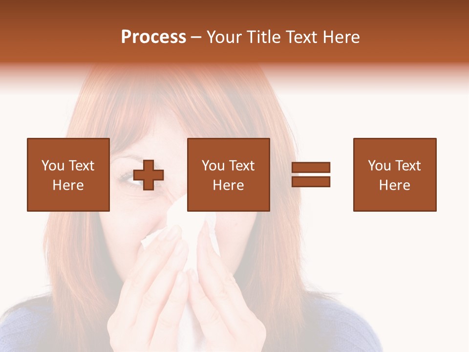 Person Headache White PowerPoint Template