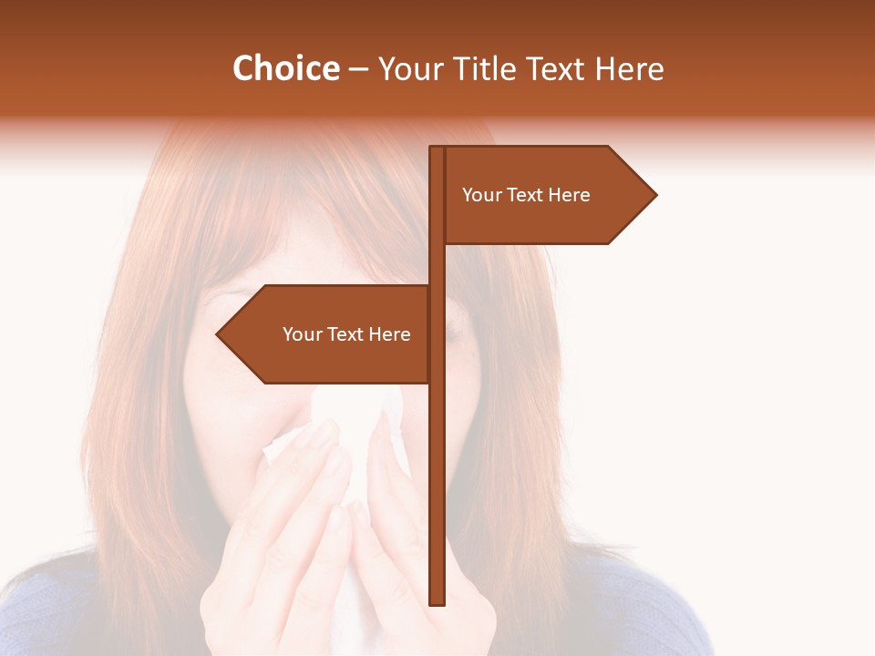 Person Headache White PowerPoint Template