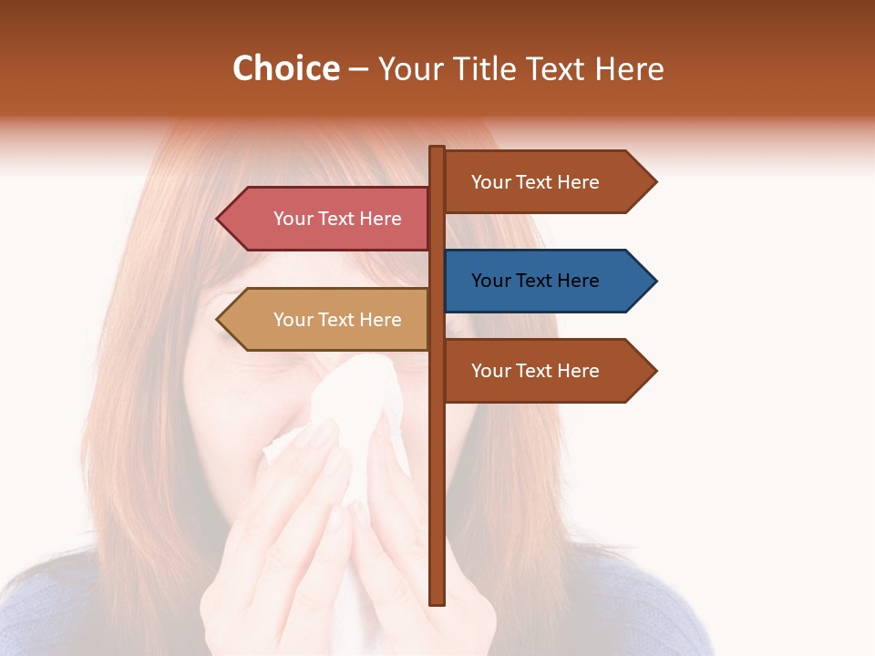 Person Headache White PowerPoint Template