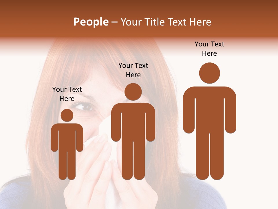 Person Headache White PowerPoint Template