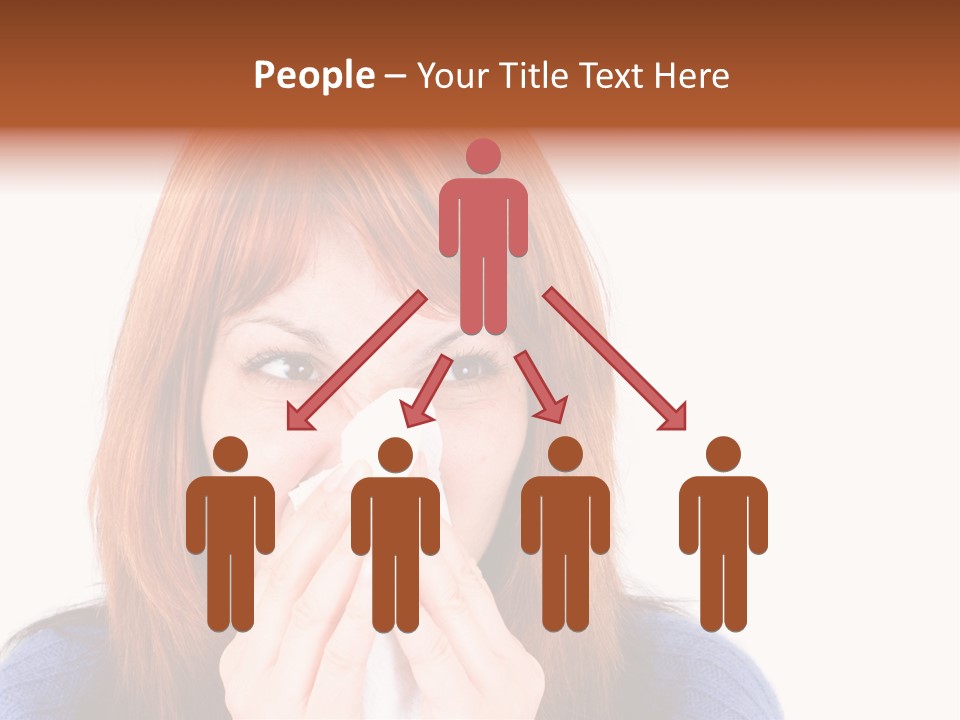 Person Headache White PowerPoint Template