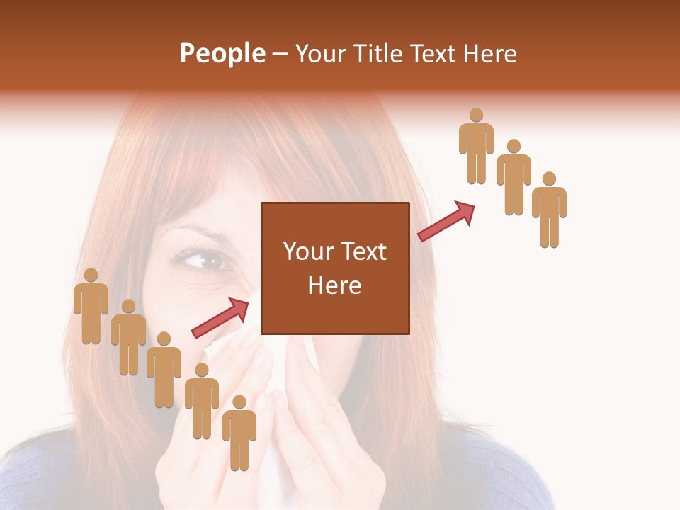 Person Headache White PowerPoint Template