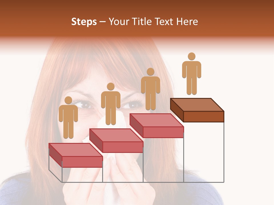 Person Headache White PowerPoint Template