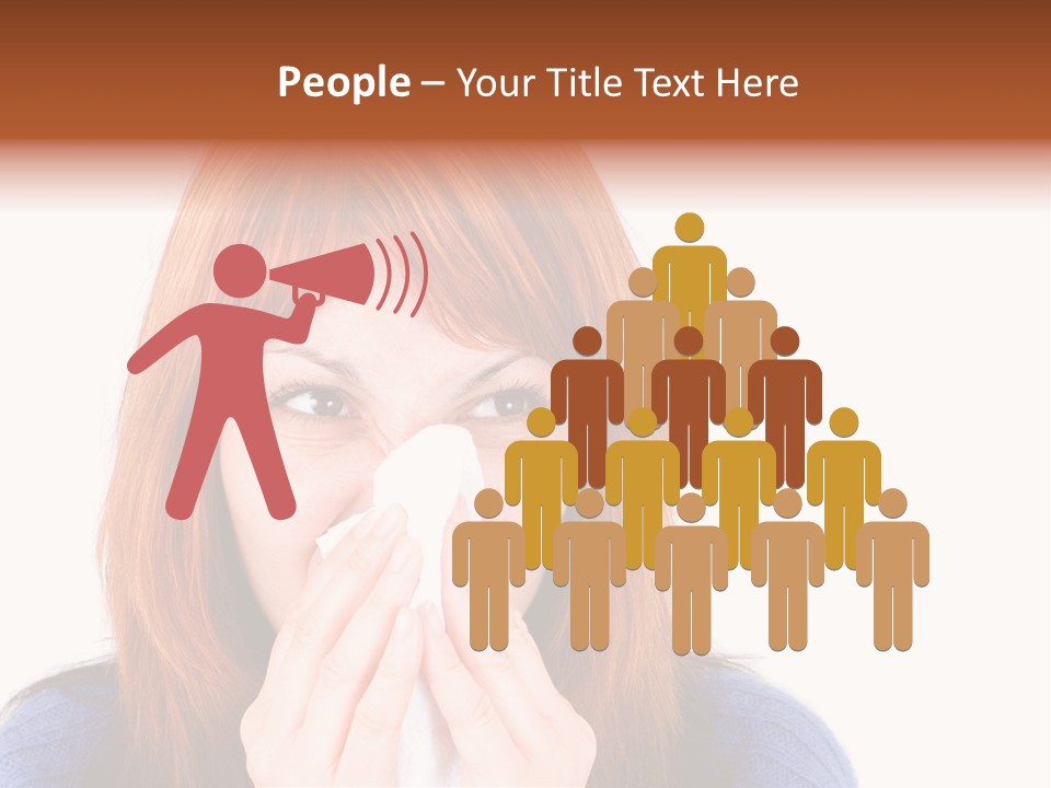 Person Headache White PowerPoint Template