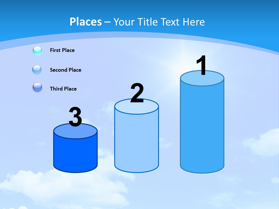 Cloudscape Color Fluffy PowerPoint Template