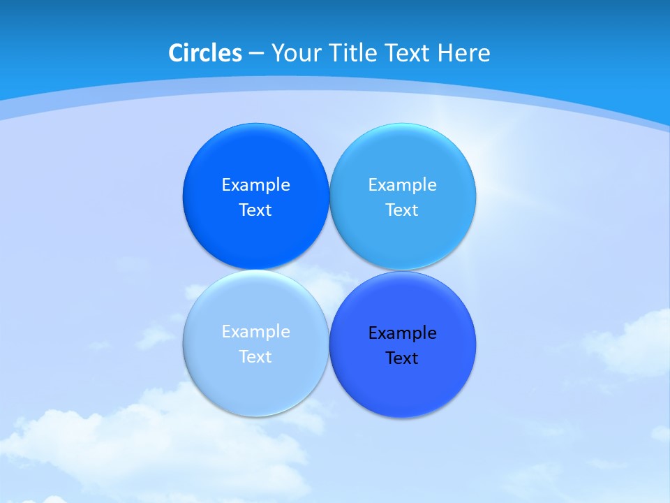 Cloudscape Color Fluffy PowerPoint Template