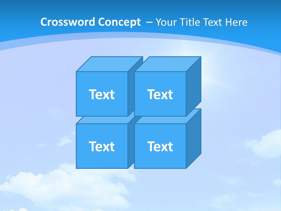 Cloudscape Color Fluffy PowerPoint Template