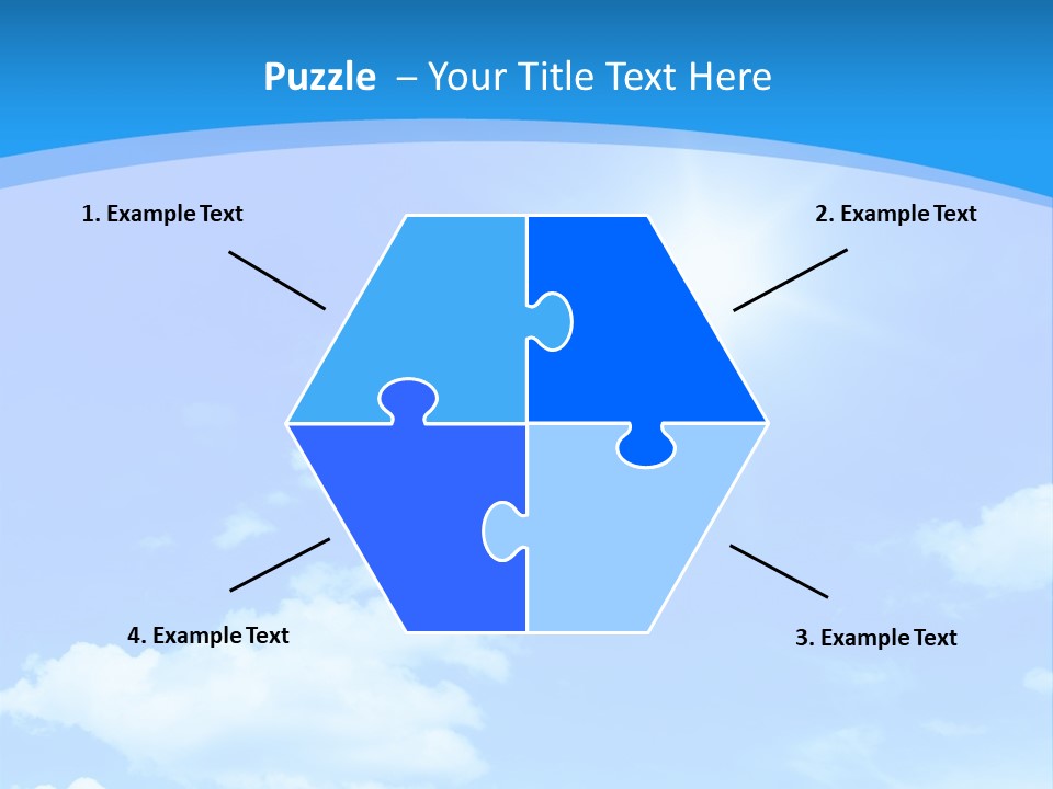 Cloudscape Color Fluffy PowerPoint Template