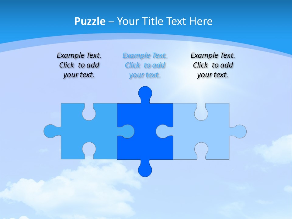 Cloudscape Color Fluffy PowerPoint Template