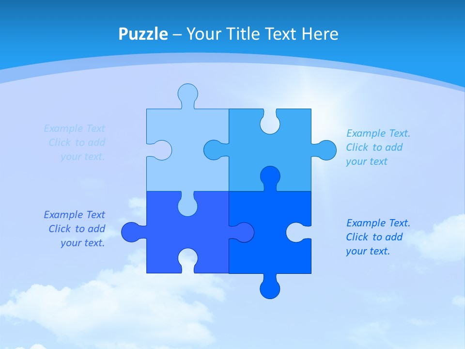 Cloudscape Color Fluffy PowerPoint Template