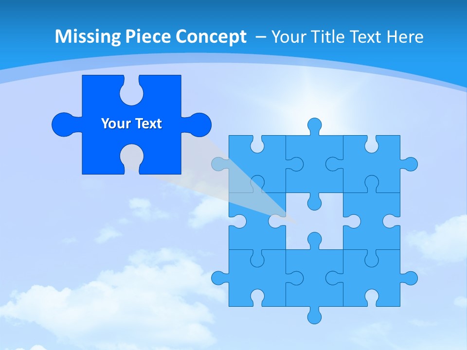 Cloudscape Color Fluffy PowerPoint Template