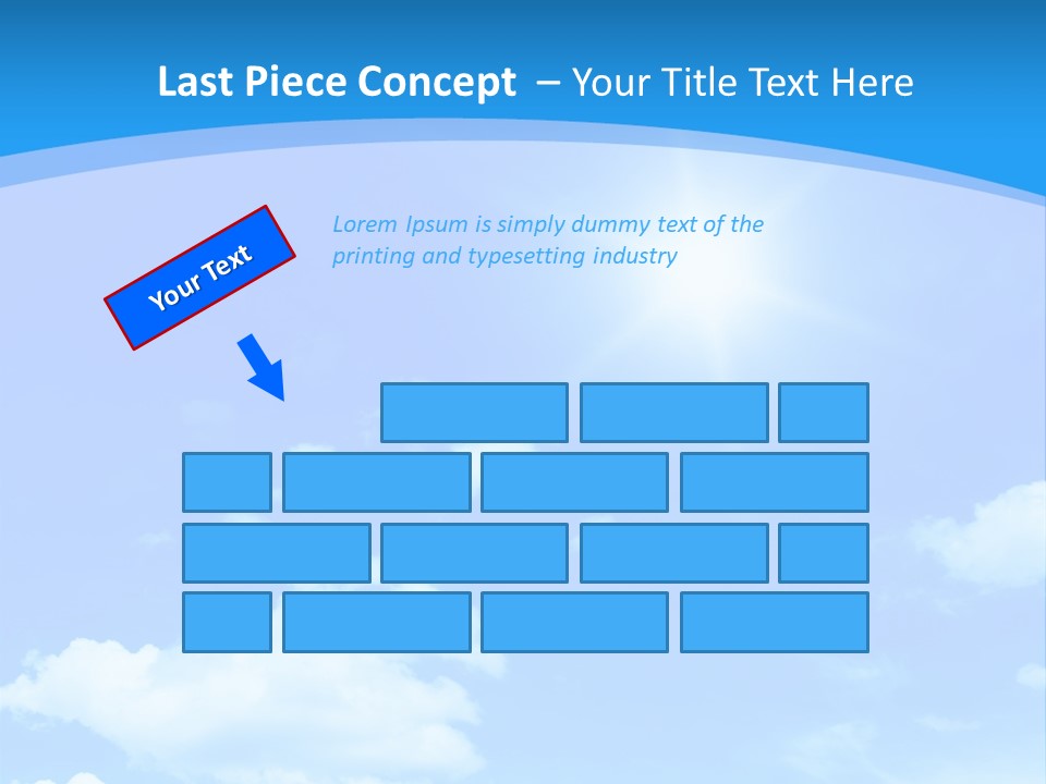 Cloudscape Color Fluffy PowerPoint Template