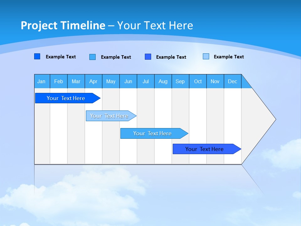 Cloudscape Color Fluffy PowerPoint Template