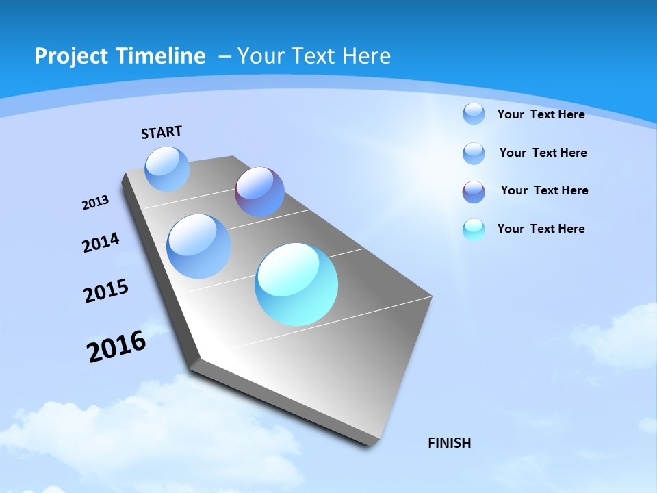 Cloudscape Color Fluffy PowerPoint Template