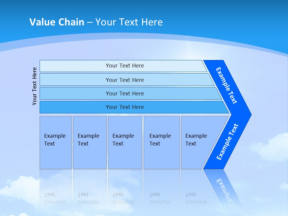 Cloudscape Color Fluffy PowerPoint Template