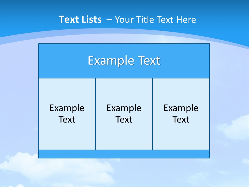 Cloudscape Color Fluffy PowerPoint Template