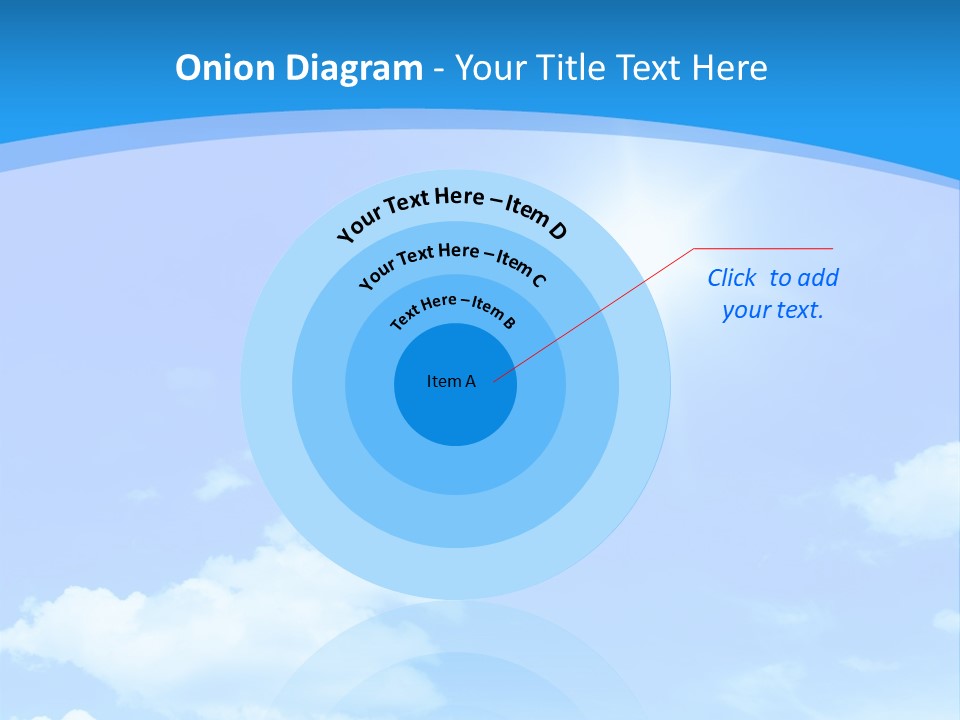 Cloudscape Color Fluffy PowerPoint Template