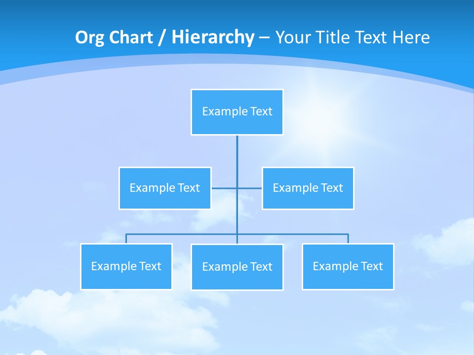 Cloudscape Color Fluffy PowerPoint Template