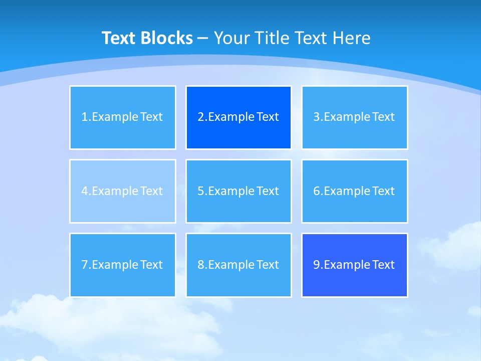 Cloudscape Color Fluffy PowerPoint Template