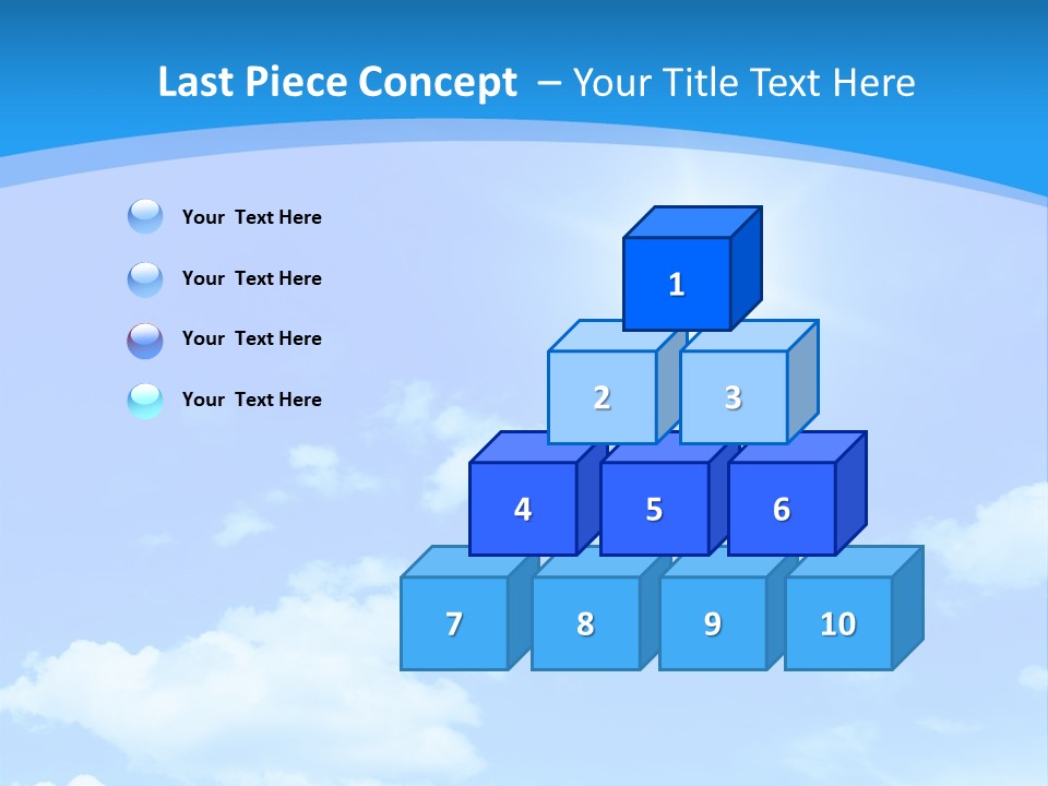 Cloudscape Color Fluffy PowerPoint Template