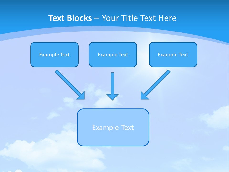 Cloudscape Color Fluffy PowerPoint Template