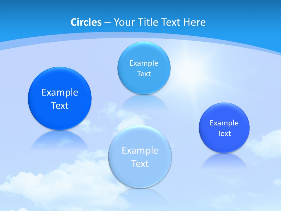 Cloudscape Color Fluffy PowerPoint Template