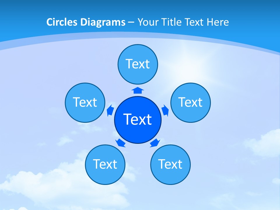 Cloudscape Color Fluffy PowerPoint Template