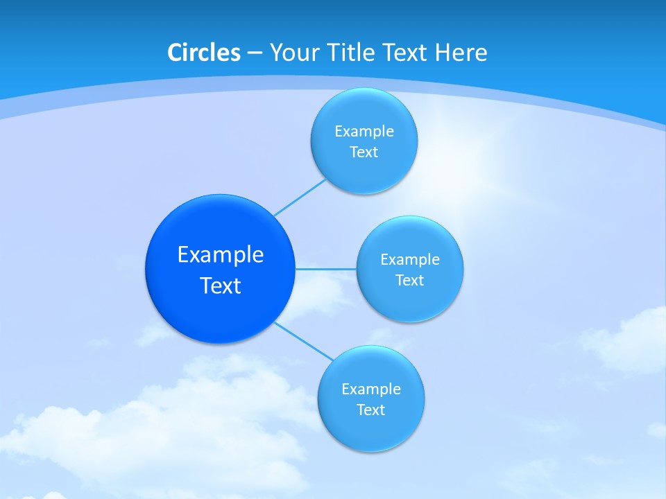 Cloudscape Color Fluffy PowerPoint Template
