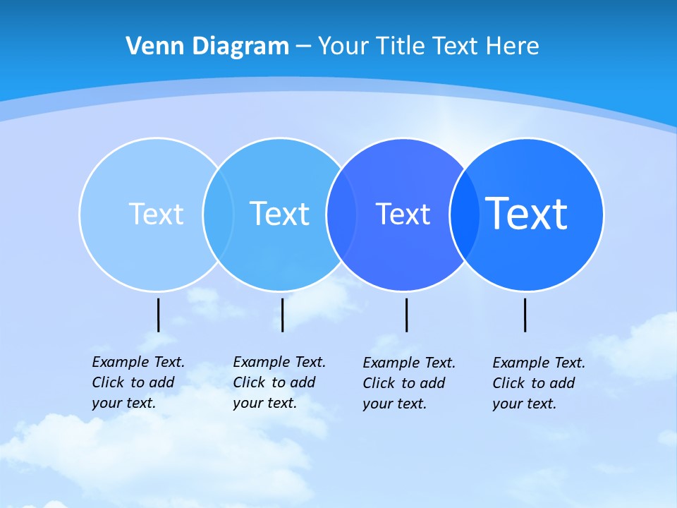 Cloudscape Color Fluffy PowerPoint Template
