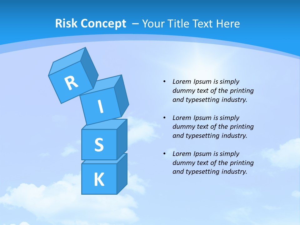 Cloudscape Color Fluffy PowerPoint Template