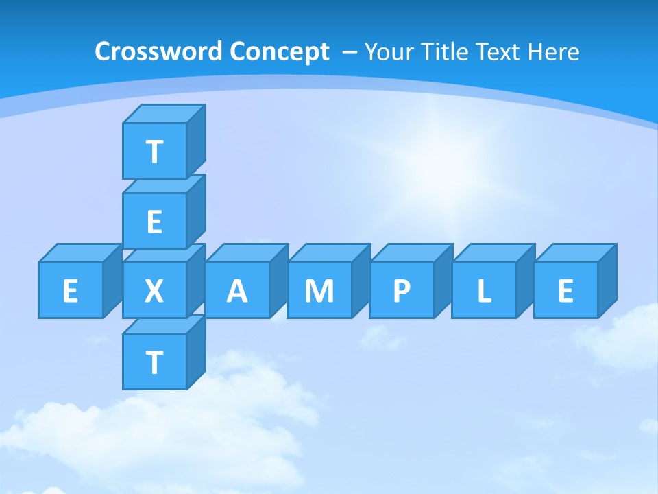 Cloudscape Color Fluffy PowerPoint Template
