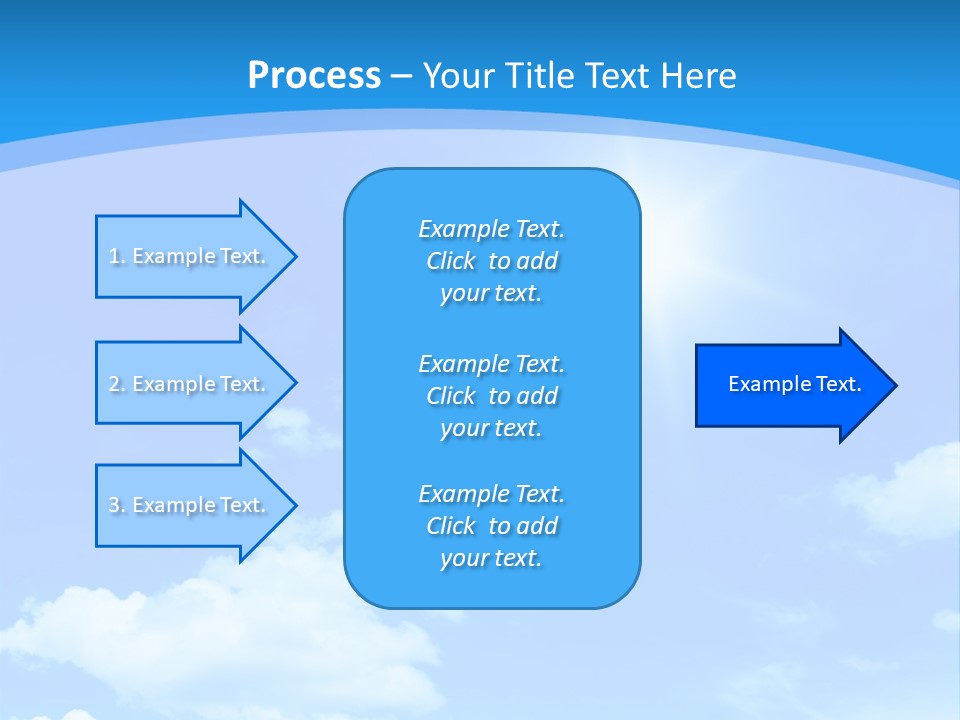 Cloudscape Color Fluffy PowerPoint Template