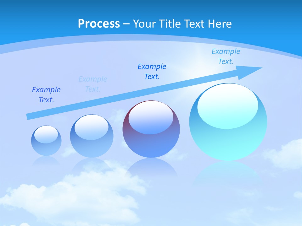 Cloudscape Color Fluffy PowerPoint Template