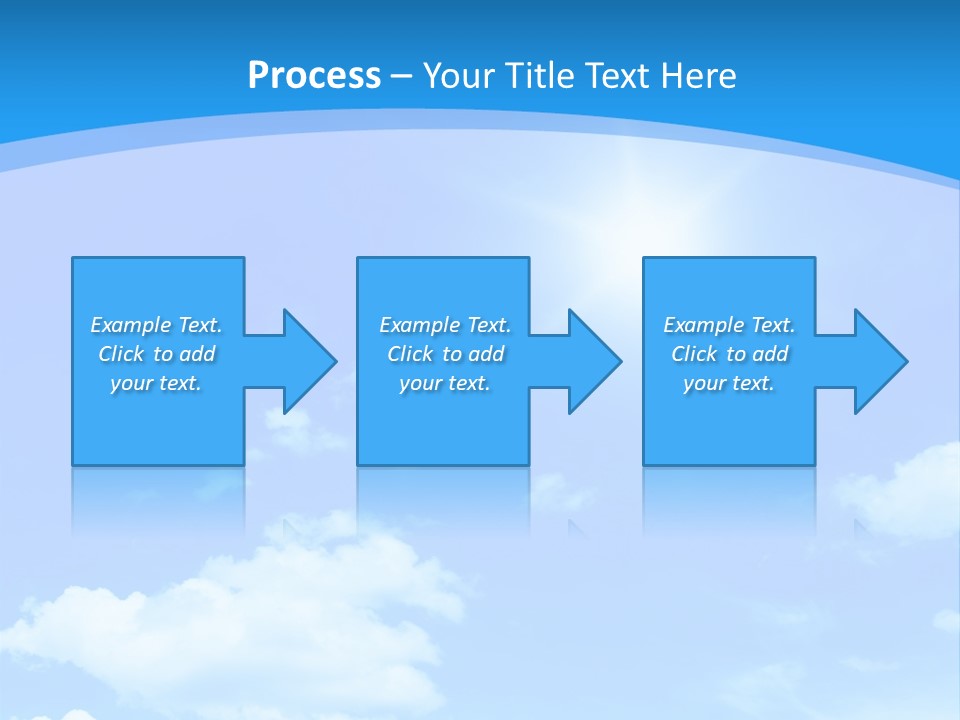 Cloudscape Color Fluffy PowerPoint Template