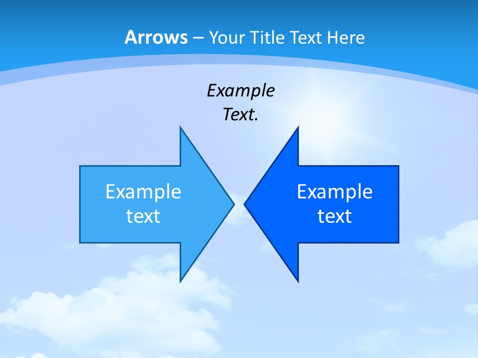 Cloudscape Color Fluffy PowerPoint Template