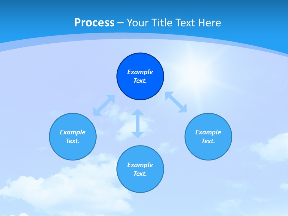 Cloudscape Color Fluffy PowerPoint Template