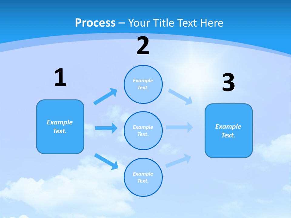Cloudscape Color Fluffy PowerPoint Template