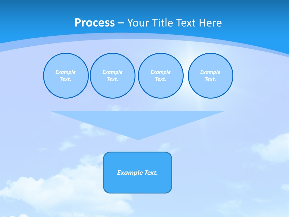 Cloudscape Color Fluffy PowerPoint Template