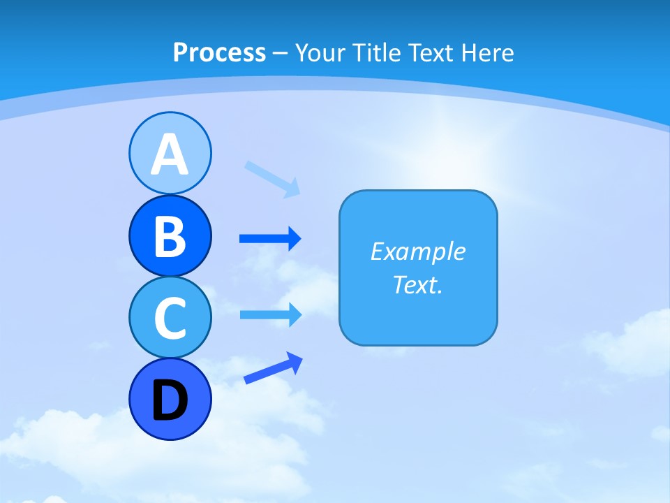 Cloudscape Color Fluffy PowerPoint Template