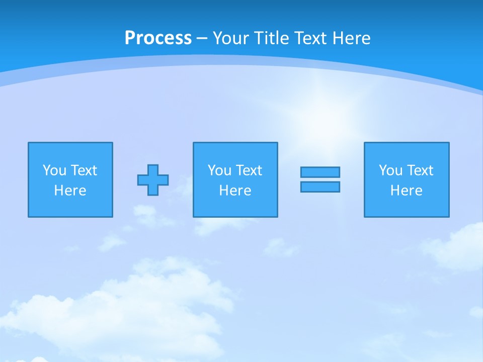 Cloudscape Color Fluffy PowerPoint Template