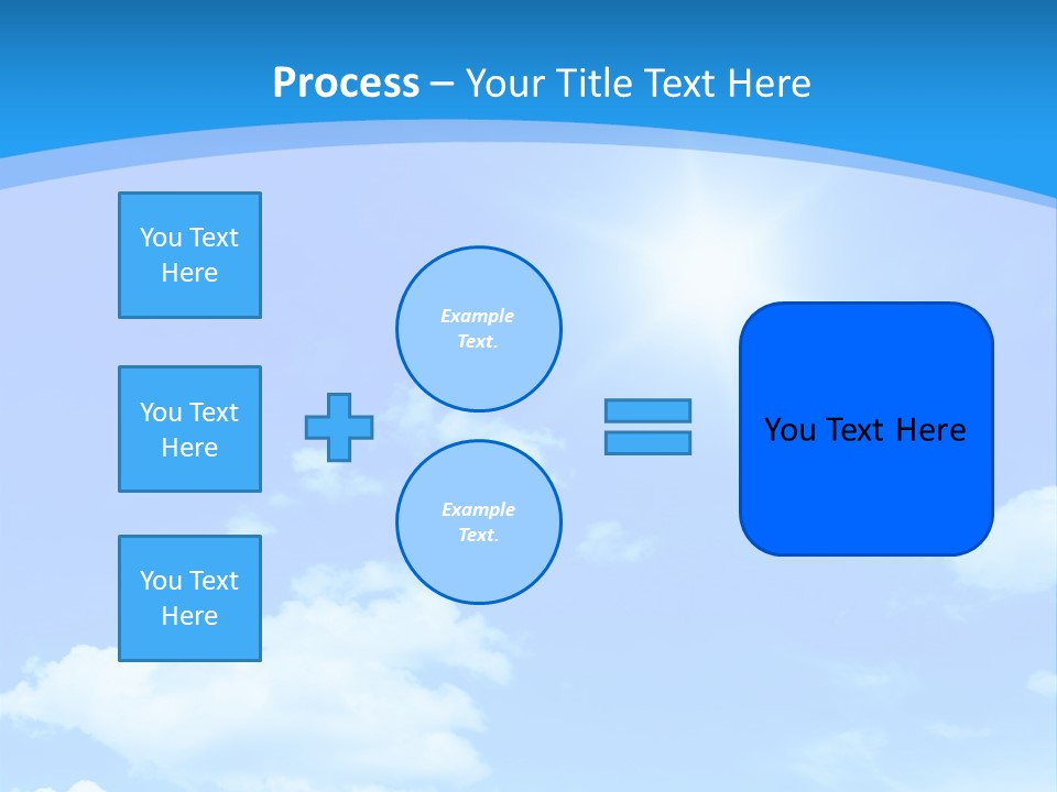 Cloudscape Color Fluffy PowerPoint Template